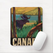 Oude Canadese Reisposter Muismat (Met muis)