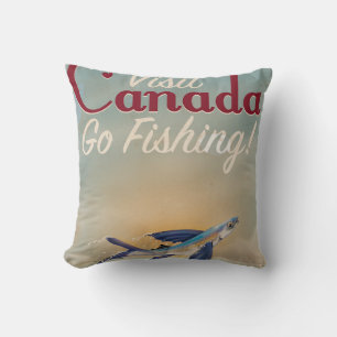 Oude Canadese visreisposter Kussen