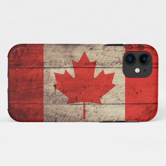 Oude Canadese vlag Case-Mate iPhone Case (Achterkant (horizontaal))