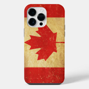 Oude Canadese vlagontwerp iPhone 14 Pro Max Hoesje