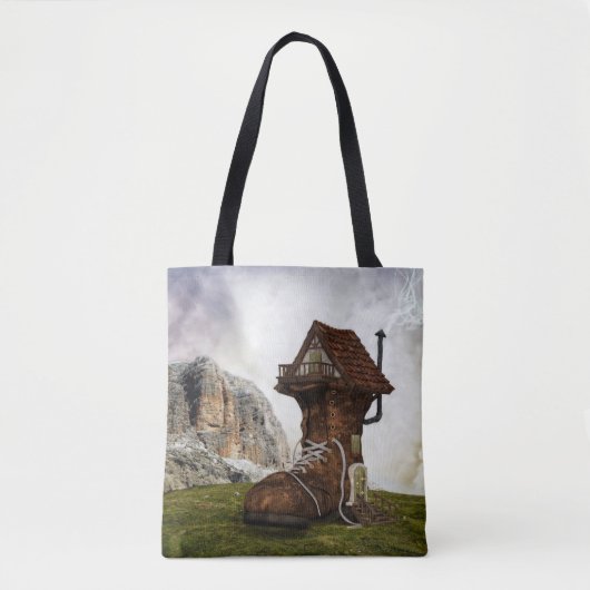 oude canvas tas (Voorkant)