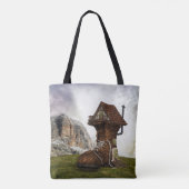 oude canvas tas (Achterkant)