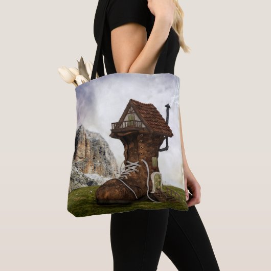 oude canvas tas (Dichtbij)