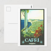 Oude Capri, Italië, Reisposter Briefkaart (Voorkant / Achterkant)