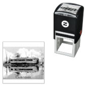 Oude Caravan Trailer RV Thunder_Cove Zelfinktende Stempel (In situ)