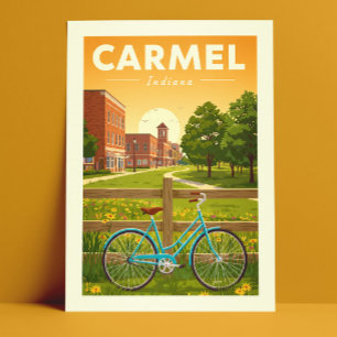 Oude Carmel Indiana Briefkaart