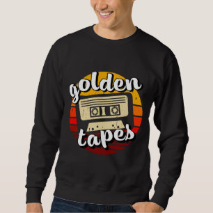 oude cassette gouden banden oude muziek retro stij trui