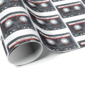 Oude cassette met Happy Birthday-tekst Cadeaupapier (Rol Hoek)