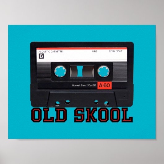 Oude Cassettebandje Poster (Voorkant)