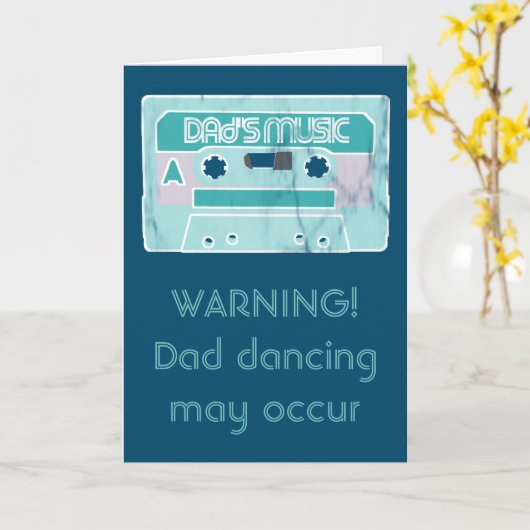 Oude cassettebandmuziek van vader kaart (Gele Bloem)