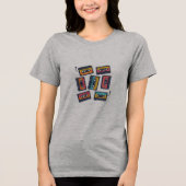 Oude cassettes Tri-Blend shirt (Voorkant)