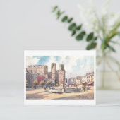 Oude Castle Square in Carnarvon Briefkaart (Staand voorkant)