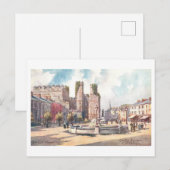 Oude Castle Square in Carnarvon Briefkaart (Voorkant / Achterkant)