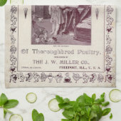Oude catalogus jaarlijkse pluimvee, 1896, theedoek (Gevouwen)
