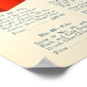 Oude catalogusposter voor herenkapper met klassiek poster (Hoek)
