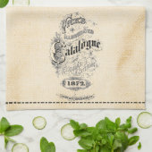 Oude cataloguszak doek theedoek (Gevouwen)