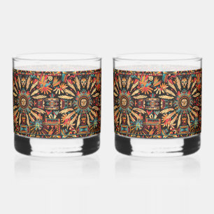 Oude Cerulean "Aztec Dream" 12oz Rocks Glasses Whisky Glas