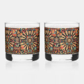 Oude Cerulean "Aztec Dream" 12oz Rocks Glasses Whisky Glas (Achterkant)