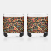 Oude Cerulean "Aztec Dream" 12oz Rocks Glasses Whisky Glas (Links)