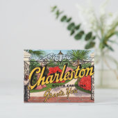 Oude Charleston SC ansichtkaart Briefkaart (Staand voorkant)