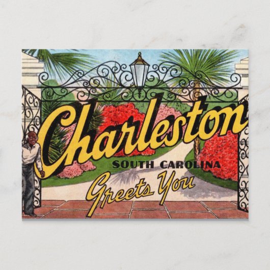 Oude Charleston SC ansichtkaart Briefkaart (Voorkant)