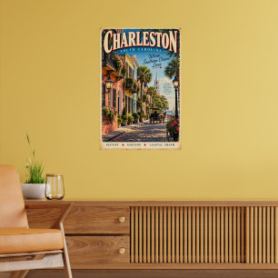 Oude Charleston South Carolina Reisposter Poster