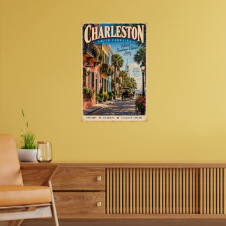 Oude Charleston South Carolina Reisposter Poster
