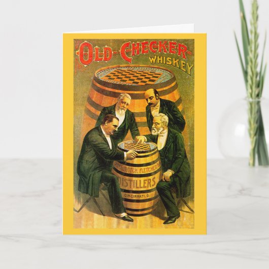 Oude checker - Kaart (Voorkant)