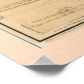 Oude Chesapeake Bay Map (1861)  kust VA Poster (Hoek)