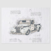 Oude Chevrolet Retro Classic Truck Decoupage Tissuepapier (Voorkant)