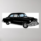 Oude Chevy Car uit 1950 - Klassiek! Poster (Voorkant)