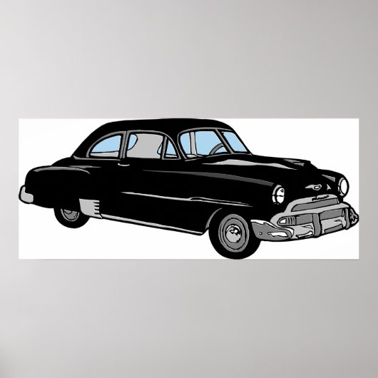 Oude  Chevy Car uit 1950 - Klassiek! Poster (Voorkant)