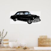 Oude  Chevy Car uit 1950 - Klassiek! Poster (Keuken)