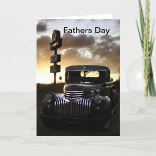 Oude Chevy Truck Fathers Day Card Kaart