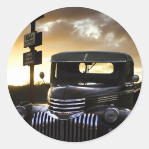 Oude Chevy Vrachtwagen Stickers