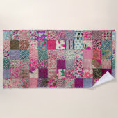 Oude Chic Boho Quilt Strandlaken (Voorkant)