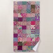 Oude Chic Boho Quilt Strandlaken (Voorkant)