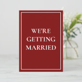 Oude chic geld vintage save the date uitnodiging (Staand voorkant)