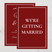 Oude chic geld vintage save the date uitnodiging (Voorkant / Achterkant)