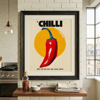 Oude Chilipeper Poster