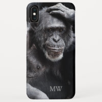 Oude Chimpansee aangepaste monogram telefoongevall