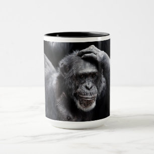 Oude Chimpansee-mokken - kies stijl, kleur Mok