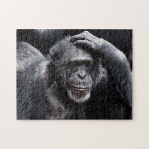 Oude Chimpansefotopuzzel Legpuzzel