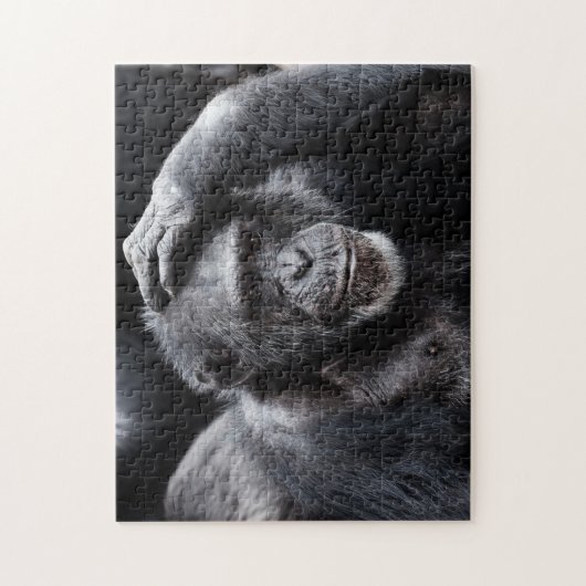 Oude Chimpansefotopuzzel Legpuzzel (Verticaal)