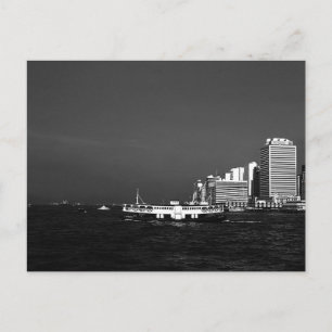 Oude China Hong Kong boot wolkenkrabber zee Briefkaart