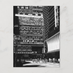 Oude China Hongkong straat Stad Briefkaart