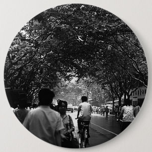 Oude China Shanghai straat 1970 Ronde Button 6,0 Cm