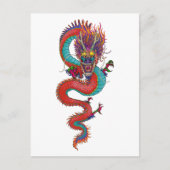 Oude Chinese draak illustratie Briefkaart (Voorkant)