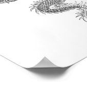 Oude Chinese draak Poster (Hoek)