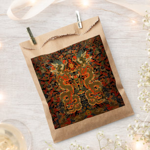 Oude Chinese Draak Textielprint Aziatische Kunst Bedankzakje